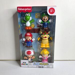 Fisher Price Little People Super Mario Figure 6 Pack Set - NEW